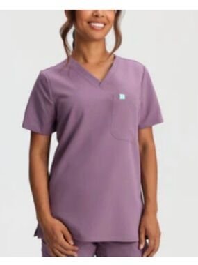 Garde-Malade One Pocket Scrub Top Mauve XXS